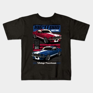 1967 Ford Mustang Fastback Kids T-Shirt